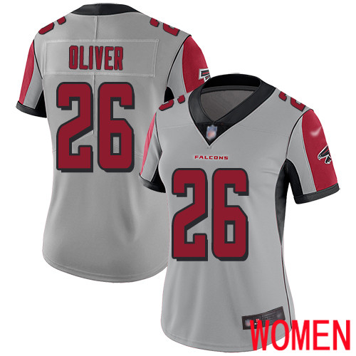 Atlanta Falcons Limited Silver Women Isaiah Oliver Jersey NFL Football 26 Inverted Legend